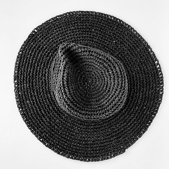 DKNY Wide Brim Paper Yarn Summer Hat - Picture 2 of 7